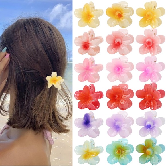 Small Flower Hair Clips for Women Girls, Cute, Non Slip Strong Hold Hair Clips - Picture 2 of 9
